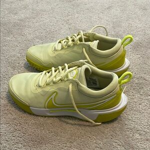 Nike Yellow and White Sneakers